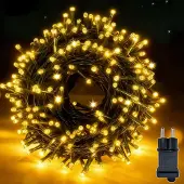 Dripio Lichterkette 10m 100 LED warmweiß, IP44, 8 Modi, Timer