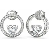 GUESS Stilvolle Silber Ohrringe für Damen Guess JUBE04666JWRHT-U