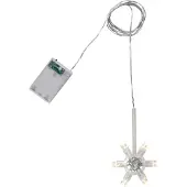 SURIGHT Lichterkette Star - Kunststoff - Transparent