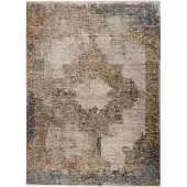 Kayoom Teppich "Pono 722", multi, B:120cm H:10mm L:170cm, Polyester, Teppiche, Teppich, Kurzflor, Vintage, Modernes Muster, Fußbodenheizungsgeeignet