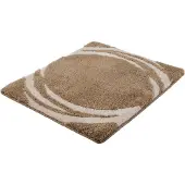 Kleine wolke Badematte "Mystic", Badvorleger, Badezimmer Teppich" Höhe 25 mm rutschhemmend beschichtet fußbodenheizungsgeeignet Badteppich, modernes Design, Hoch-Tief Effekt, rechteckig & rund
