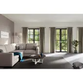 Homing Vorhang "Velia" Gr. 1, silber (silberfarben), B:140cm H:245cm, Polyester, Gardinen, Vorhang, Fertigschal