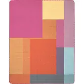 Biederlack Wohndecke "Wohndecke Cinque Terre", bunt (multicolor), B:150cm L:200cm, Baumwolle, Polyacryl, Polyester, Wohndecken, Wohndecke, sommerliche Kuscheldecke mit Zierstich