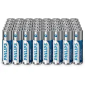 Philips Ultra AA Alkali-Batterien - Langlebige Batterien für Fernbedienungen, Sp