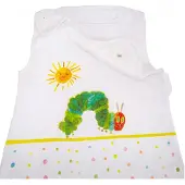 Herding Babyschlafsack "Die kleine Raupe Nimmersatt", Baby, Gr. L: 70cm, weiß, Bezug: 100% Baumwolle. Füllung: 100% Polyester, DIE KLEINE RAUPE NIMMERSATT, Schlafsäcke Babyschlafsack
