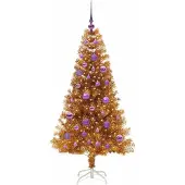 vidaXL Weihnachtsbaum Gold 150 cm PET
