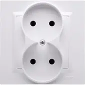 Kontakt-Simon CG2/11, Weiß, Kunststoff, IP20, 250 V, 84 mm, 43 mm