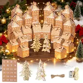 Dripio Adventskalender zum Befüllen, 24 Hausboxen, 6 Größen, DIY