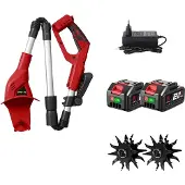 OEM Gartenfräse, bürstenloser Motor, 200 mm Schnittbreite, 2 Batterien Set