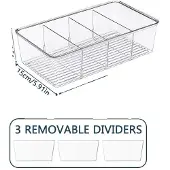 OEM Aufbewahrungsboxen, Transparentes Design, Wiederverwendbarer Organizer, Transparent-2-teilig