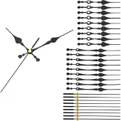 OEM Zeiger-Set für Wanduhren, 10 Stück, Aluminium, Schwarz