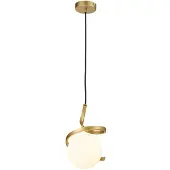Rabalux 72126 Pendelleuchte 1 Spot Sarabi, E27, gold-weiß, rund, Modern, ø150mm