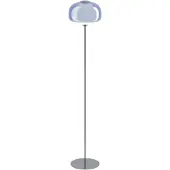 Eglo Stehlampe Belomontejo, blau-transparent, Glas, Stahl, E27