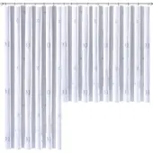 Weckbrodt Gardine "Lasa" Smokband 1 Stk. tlg. Voile, bedruckt, halbtransparent, Beschwerungsband, nach Maß