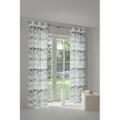 Wirth Vorhang "Berlare", grün (mint), B:131cm H:245cm, Jacquard, Baumwolle, Polyester, Gardinen, Vorhang