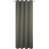 Wirth Vorhang "Trondheim B", grau (taupe), B:132cm H:355cm, Chenille, Polyacryl, Gardinen, Vorhang