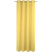 Wirth Vorhang "Trondheim B", gelb, B:132cm H:295cm, Chenille, Polyacryl, Gardinen, Vorhang