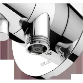 Keuco IXMO Absperrventil UP, 1 Verbraucher mit Schlauchanschluss und Brausehalter mit Comfort Griff, Rosette rund, 59541011201, Farbe: Verchromt