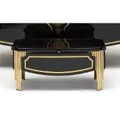 AEA Couchtisch Modern Sofatisch Schwarz Beistelltisch Holz Wohnzimmertisch