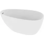 Lavita Badewanne LACRIMA 167x84x56 cm Weiß