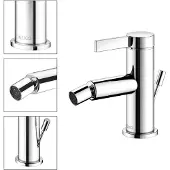 Keuco IXMO Pure Einhebel-Bidetmischer, mit Zugstangen-Ablaufgarnitur, Ausladung 110mm, 59509011000, Farbe: Verchromt