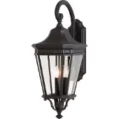 Elstead Lighting Außenwandleuchte Cotswold Lane schwarz Höhe 76,2cm