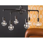LUCE Design Armarcord Pendelleuchte 6fach E27 Rostfarbig Antik