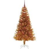vidaXL Weihnachtsbaum Gold 150 cm PET