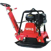 YATO Reversierbare Rüttelplatte, Loncin 9PS Motor, 710x480mm mit Gummimatte