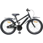 vidaXL Kinderfahrrad 20 Zoll für 6-11 Jahre alt Schwarz