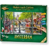 Schipper Malen nach Zahlen "Meisterklasse Triptychon - Amsterdam", bunt, Malvorlagen, KinderB:20cm H:50cm, Malen nach Zahlen, Made in Germany, B:20cm H:50cm