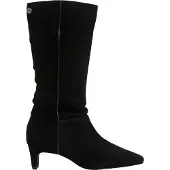 Pepe Jeans für Damen. PLS500049 Kiny High Lederstiefel schwarz (37), 5 bis 8 cm, Spaltleder, Reißverschluss, Lässig, Klassisch