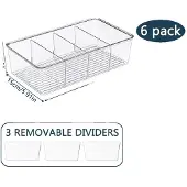 OEM Aufbewahrungsboxen, Transparentes Design, Wiederverwendbarer Organizer, Transparent-6pcs