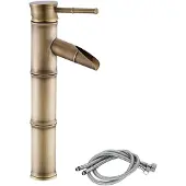 Merkloos Omgoods – Antiker Messing-Waschtischarmatur – Einhebel-Wasserfall-Wasserhahn