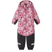 Reima Schneeanzug - Kurikka - Grey Pink m. Blumen - - 3 Jahre (98) - Schneeanzüge