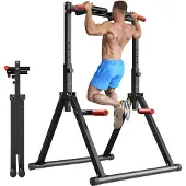 Merkloos Klappbare Power Tower mit Klimmzugstange für das Home Gym