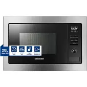 Heinner HMW-MDBI25GDIX Einbau-Mikrowelle 25L, 900W, Grill 1000W, Digital, Schwarz/Silber