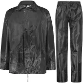 Merkloos Omgoods – Herren Regenanzug – Wasserdichte Jacke und Hose mit Kapuze