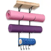 Merkloos Solidchoice – Yogamattenhalter aus Metall und Holz