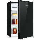 OEM Mini-Kühlschrank 76 L, 4 L Gefrierfach, Kompressor, LED, freistehend, schwarz