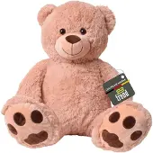 Merkloos XXL-Teddybär, 100 cm groß, in braunem Plüsch