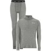 Craft Wool Merino Half Zip SET Men dk grey/melange (975M) S