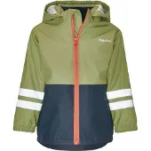 Playshoes Uni Kinder Outdoorjacke Regenjacke Blau/Oliv 128