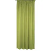 Wirth Vorhang "Newbury", grün, B:130cm H:195cm, Baumwolle, Polyester, Gardinen, Vorhang, nach Maß