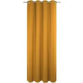 Wirth Vorhang "Trondheim B", gold (altgoldfarben), B:132cm H:245cm, Chenille, Polyacryl, Gardinen, Vorhang