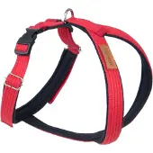 Amiplay Verstellbares Hunde Brustgeschirr Grand Soft Baumwolle, Rot S