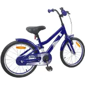 vidaXL Kinderfahrrad 18 Zoll für 5-7 Jahre alt Dunkelblau