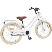 vidaXL Kinderfahrrad 18 Zoll für 5-7 Jahre alt Weiß