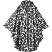 Merkloos Omgoods – Damenregenjacke, wasserdicht, mit Kapuze – stilvoll mit Blumenmuster