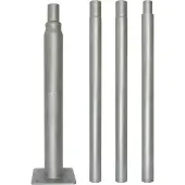 LED line Lichtmast höhenverstellbar 1m 2m 3m 4m für Parkleuchte Grau